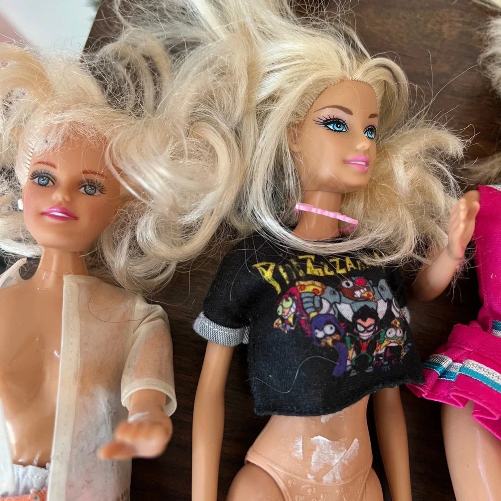 Mattel Barbie Doll Lot Assorted Outfits Parts and Repair Mixed Condition 10pc